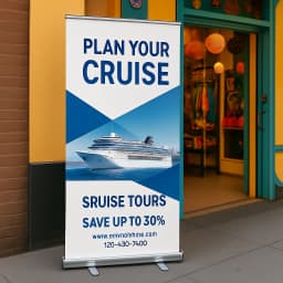 Standard Double Leg Stand Banners