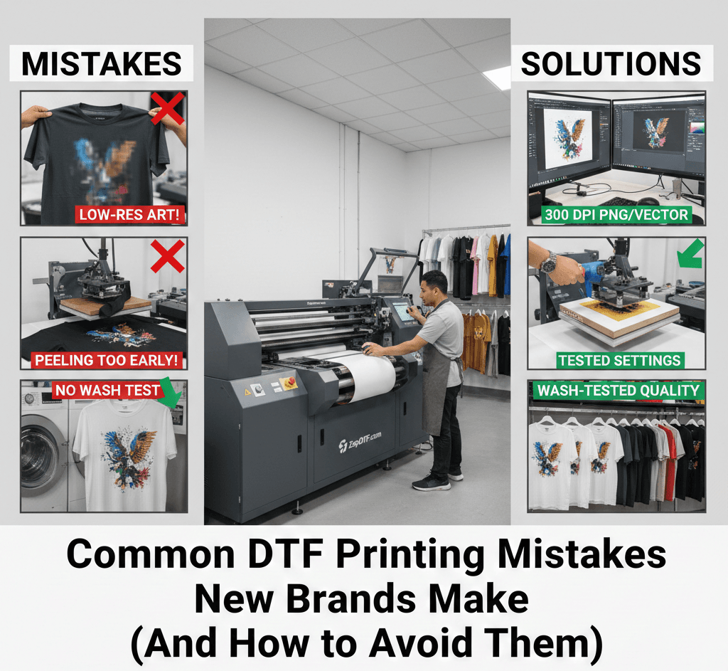 Common DTF Printing Mistakes New Brands Make (And How to Avoid Them)