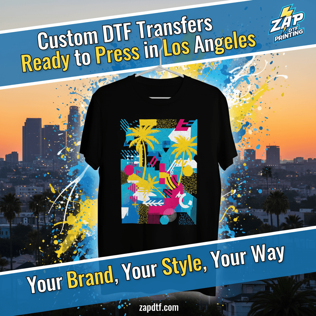 Custom DTF Transfers Ready to Press in Los Angeles – Your Brand, Your Style, Your Way